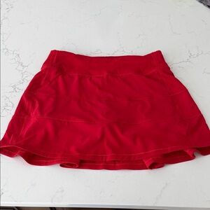 Red Lululemon Skirt